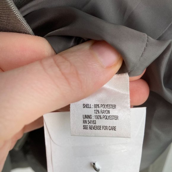 Calvin Klein Gray Two Button Blazer 12 - Picture 9 of 14